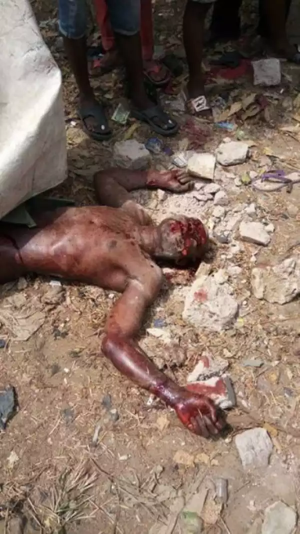 Graphic Photo, Panic in Calabar as bloody cult clash leaves many killed (Viewer Description)